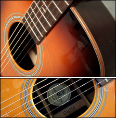 Les formes de guitares acoustique